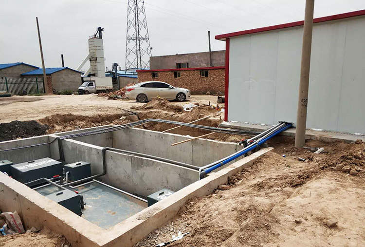 地埋式污水处理设备安装地基