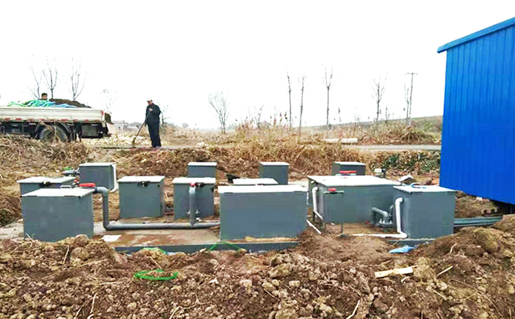 河北沧州地埋式污水处理设备安装图片