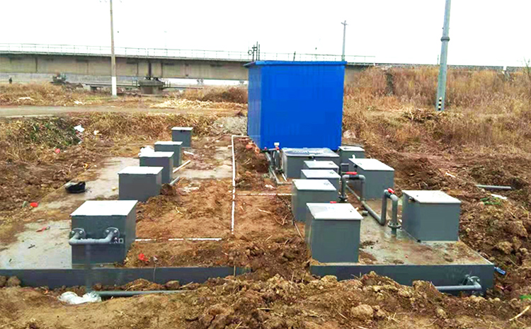 河北沧州地埋式污水处理设备安装图片