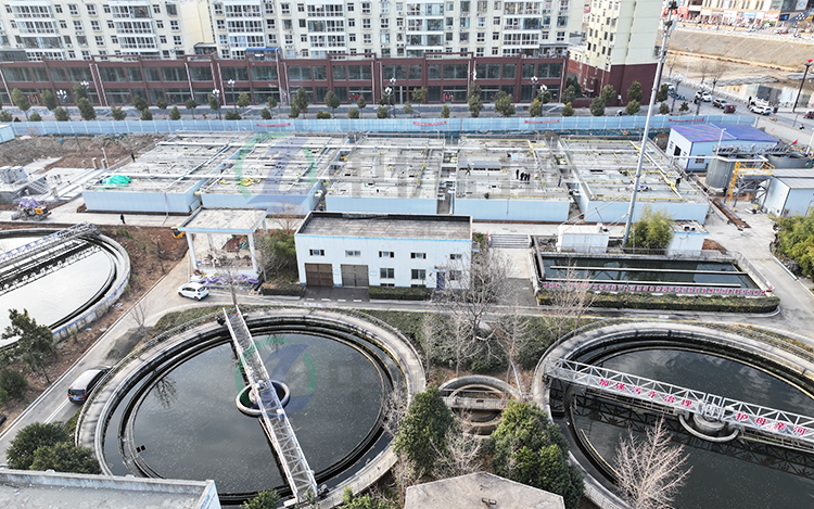 10000方一体化污水处理设备安装现场